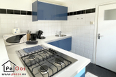 Kitchen with gas stove