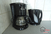 Koffiefiltermachine en waterkoker